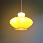 Vintage Gele Opaline Hanglamp, Jaren 70 thumbnail 12