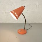 Vintage Bureaulampje Mat Oranje thumbnail 3