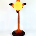 Mid Century - Palm Tree Lamp - Hout - Italië - 1950'S thumbnail 4