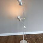 Witte Vintage Vloerlamp Met 2 Verstelbare Lampen thumbnail 6