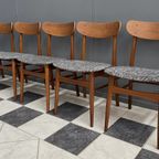 5 Teak Dining Chairs 1960S thumbnail 3