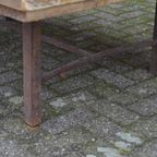 Industriële Salontafel Metaal Met Steigerhouten Blad thumbnail 6