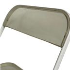 Giancarlo Piretti - Plia Lucite Folding Chair By Castelli - White Frame, Transparent Seat - Multi thumbnail 3