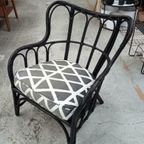 Retro Ikea Mastholmen Boho Bamboe Fauteuil Stoel thumbnail 3