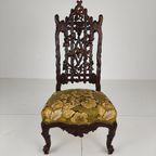 Prachtige 19e-eeuwse Black Forest Stoel – Uitzonderlijk Snijwerk thumbnail 4