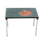 Kleine Keramische Tegeltafel Chroom Adri Belarti Oranje Bloem 47Cm thumbnail 7