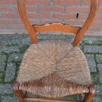 Antiek Stoeltje Met Biezen Zitting thumbnail 4