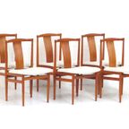 Set Van 6 Vintage Teak Eetkamerstoelen, Deens Design thumbnail 9