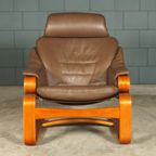 Deense “apollo” Fauteuil Met Hocker – Svend Skipper – Jaren 70 thumbnail 16