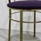 Vintage Hollywood Regency Stoel - Messing, Jaren '70 thumbnail 6