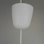 Hanglamp, Met Glazen Kap In Ufo Model, Jaren 50 thumbnail 3