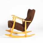 Sculptural Rocking Chair By Elias Svedberg For Nordiska Kompaniet 1950’s thumbnail 2