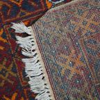 Uniek En Oud Oosters Vloerkleed Met Geweldige Kleuren En Onder Andere Oranje Details 135x81cm thumbnail 7