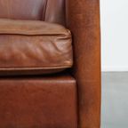 Stijlvolle Schapenleren Art Deco Fauteuil/ Armchair Met Een Tijdloos Design En Karakter thumbnail 5