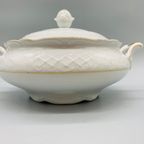 Bavaria Schumann Arzberg Barok Wit Reliëf Terrine thumbnail 5