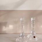 Elegante Italiaanse Vintage Loodkristallen Kaarsenhouders. Rcr Italia. thumbnail 8
