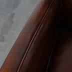 Comfortabele Schapenleren Fauteuil/ Armchair Met Een Mooi Patina En Warme Kleuren thumbnail 12