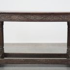 Antieke Engelse Side Table/haltafel Uit Begin 18e Eeuw Met Prachtige Details In Het Houtsnijwerk thumbnail 3