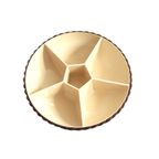 Vintage Schaal Emsa West-Germany Bruin/Beige, Jaren '60 thumbnail 4