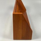 Vintage Wandplank, <<<brand>>>, Massief Teak, Denemarken 1970's thumbnail 11