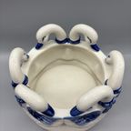 Bloempot Ganzenring Blauw/wit thumbnail 6