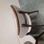 4 Vintage Stoelen Scandinavisch Teakhouten Stoelen Eetkamer thumbnail 13