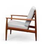 Deens Design Geherstoffeerde Fauteuil By Grete Jalk Door France & Son, 1960s thumbnail 8