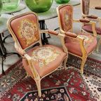 Brocante Vintage Gobelin Queen Ann Stoeltje, Fauteuiltje 03 thumbnail 22