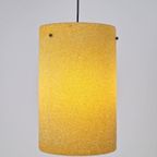 Vintage Hanglamp Polyester Sugar Tube Geel Suiker ‘60 Brass thumbnail 12