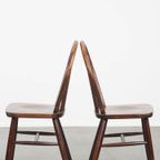 Set Van 6 Vintage Houten Windsor Spijlen Stoelen Uit De Jaren ’70 In Engelse Stijl thumbnail 7