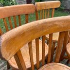 6 + 1 Baumann Bistrostoelen Keukenstoeln Café Stoelen Frans thumbnail 9