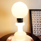 Carlo Nason Birillo Witte Vloer Lamp A.V. Mazzega, Italy 1960 thumbnail 4