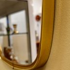 Vintage Wandspiegel Spiegel Mirror Messing Goud thumbnail 6