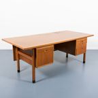 1960’S Scandinavian Modern Oak Desk / Bureau From Atvidabergs thumbnail 2