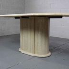 Vintage Italian Travertine Table, 1970'S thumbnail 9