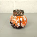 Antieke Pique Fleur In Spetter Glas thumbnail 4