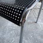 Pair Of 2 Metal Office Chairs With Peforated Design thumbnail 7