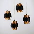 4 Scandinavische Designlampen Uit De Jaren 50 | Koperzwarte Stijl | Lamp Uit De Jaren 60 | Jo Ham thumbnail 8