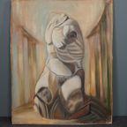 Set Grote Schilderijen, Torso Op Doek, Griekse Voorstelling thumbnail 3
