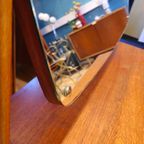 Vintage Deense Make-up Kaptafel Spiegel Make Up Opmaak Tafel thumbnail 9