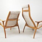 Yngve Ekström Fauteuils | Hoog En Laag Model Pluche Stof thumbnail 5