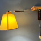 Vintage Mid Century Wandlamp / Houten Lamp thumbnail 2