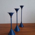 Vintage Set Van 3 Diabolo Kandelaars Memphis Milano Stijl thumbnail 6