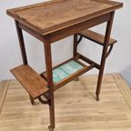 Antieke Theetafel Wijntafel Trolley Artdeco Art Nouveau thumbnail 9