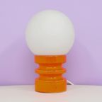 Oranje West Germany Lamp Glazen Bol thumbnail 6