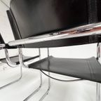 Set Van 4 Lederen Mart Stam S34 Stoelen, 1970's thumbnail 7