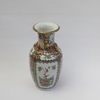 Chinese Rose Medallion Canton Export Porcelain Vase, Early 20Th thumbnail 6