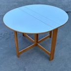 Vintage Ronde Scandinavische Opklapbare Eettafel Design thumbnail 5