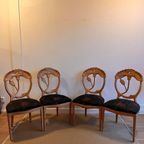 4 Eetkamer Stoelen Phillys Morris Vintage thumbnail 5