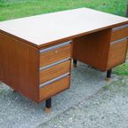 Vintage Houten Bureau Huizenga thumbnail 4